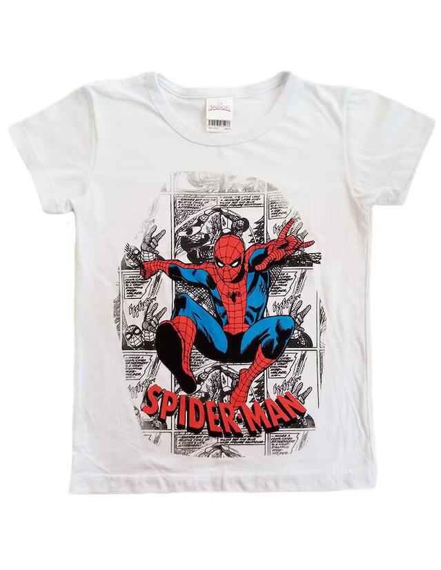 Playera estampada Spider-Man algodón para niño